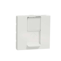 Розетка комп'ютерна RJ45, одинарна категорія 5, STP, 2 модулі білий, NU341318