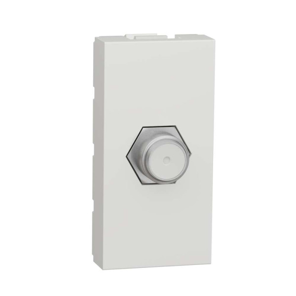 Розетка Coaxial F-type, 1 модуль білий, NU346818