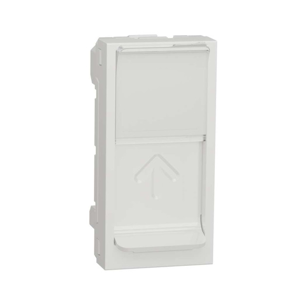 RJ45 накладка 1 модуль білий, NU941018