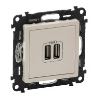 753512. Valena Life Розетка 2хusb Заряд. Слк