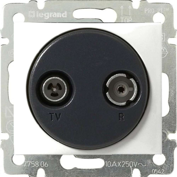 774434. Розетка Tv/Fm Каб.М. 1,5db Біл