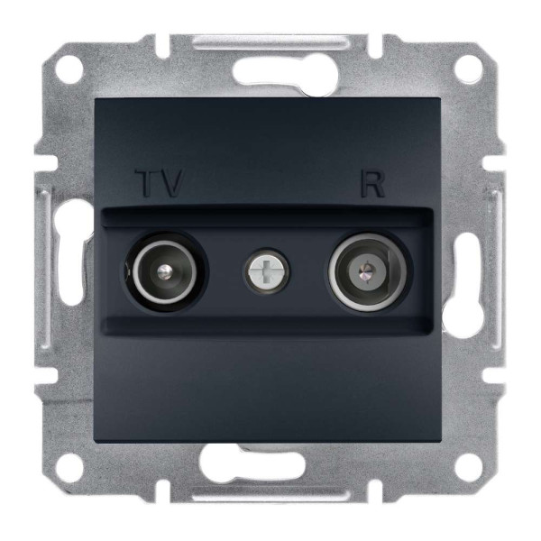 TV/R РОЗЕТКА КІНЦЕВА ASFORA АНТРАЦИТ, EPH3300171