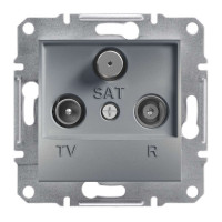 TV-R-SAT РОЗЕТКА КІНЦЕВА ASFORA СТАЛЬ, EPH3500162