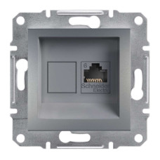 РОЗЕТКА КОМП'ЮТЕРНА RJ45 UTP КАТ.6 ASFORA СТАЛЬ, EPH4700162