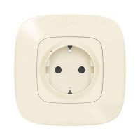 752694. Valena Allure with NETATMO. Умная розетка 2К+С 16А 230В. Цвет Слоновая кость