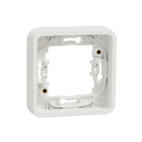 Рамка одномісна без гвинтів IP55, біла, Mureva Styl Schneider Electric MUR39107