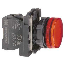 XB5AVM4. Сигнальна лампа 22мм 230-240В червона