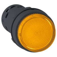 XB7NJ05M1. Кнопка 22 мм помаранчева з LED підсвічуванням Н/О-230В
