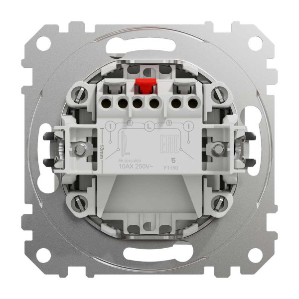 Двоклавішний вимикач Білий Sedna Design Schneider Electric SDD111105