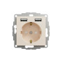 Розетка з заземленням + 2 USB тип А Бежевий Sedna Design Schneider Electric SDD112052