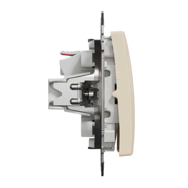 Двоклавішний вимикач Бежевий Sedna Design Schneider Electric SDD112105