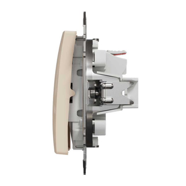 Двоклавішний вимикач Бежевий Sedna Design Schneider Electric SDD112105