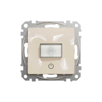 Датчик руху із вимикачем 10 A Бежевий Sedna Design Schneider Electric SDD112504