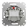 Двоклавішний вимикач Алюміній Sedna Design Schneider Electric SDD113105