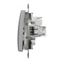 Двоклавішний вимикач Алюміній Sedna Design Schneider Electric SDD113105