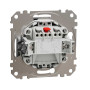 Двоклавішний вимикач Алюміній Sedna Design Schneider Electric SDD113105