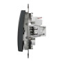 Двоклавішний вимикач Чорний Sedna Design Schneider Electric SDD114105