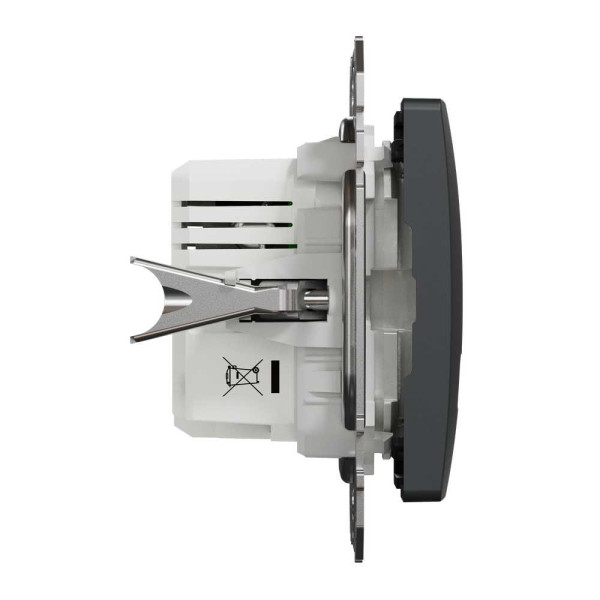 USB розетка тип A+C 2,4A Чорний Sedna Design Schneider Electric SDD114402