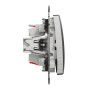 Перехресний/проміжний вимикач,Матовий алюміній, Sedna Design&Elements Schneider Electric SDD170107