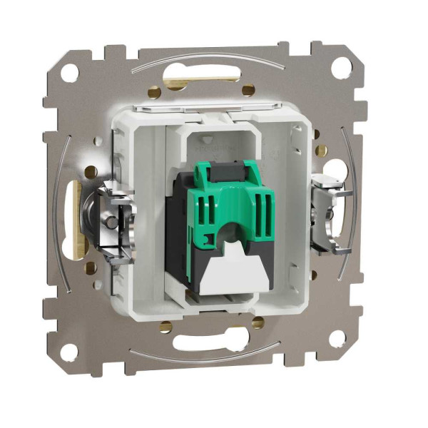 SDD180451. Компютерна розетка однопостова, роз’єм RJ45
кат. 5е UTP, Sedna Design & Elements, Береза - імітація дерева, SDD180451 Schneider Electric