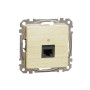 SDD180451. Компютерна розетка однопостова, роз’єм RJ45
кат. 5е UTP, Sedna Design & Elements, Береза - імітація дерева, SDD180451 Schneider Electric