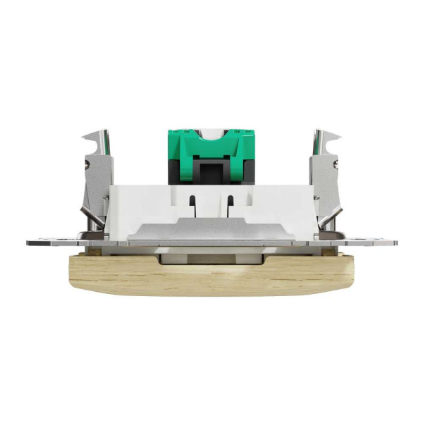 SDD180451. Компютерна розетка однопостова, роз’єм RJ45
кат. 5е UTP, Sedna Design & Elements, Береза - імітація дерева, SDD180451 Schneider Electric