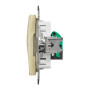 SDD180451. Компютерна розетка однопостова, роз’єм RJ45
кат. 5е UTP, Sedna Design & Elements, Береза - імітація дерева, SDD180451 Schneider Electric