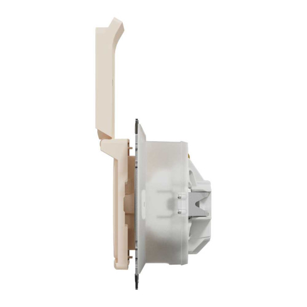Розетка з заземленням, зі шторками, та з кришкою IP44 Бежевий Sedna Design Schneider Electric SDD212024