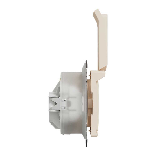 Розетка з заземленням, зі шторками, та з кришкою IP44 Бежевий Sedna Design Schneider Electric SDD212024