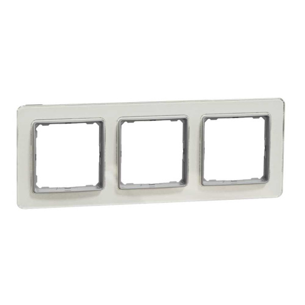 Рамка 3-постова  Штучне Біле скло Sedna Elements Schneider Electric SDD360803