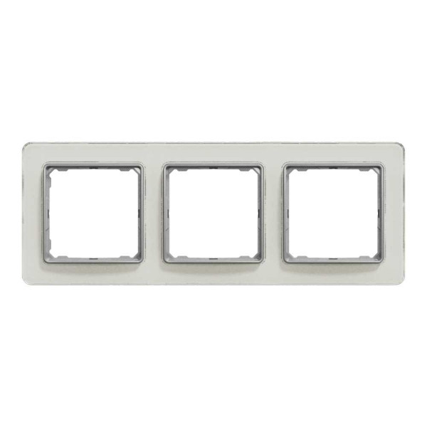 Рамка 3-постова  Штучне Біле скло Sedna Elements Schneider Electric SDD360803