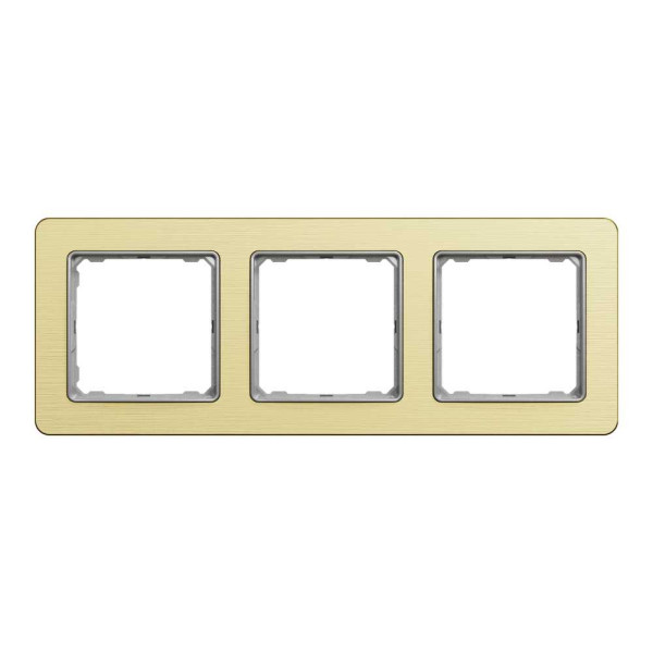 Рамка 3-постова  Матове золото Sedna Elements Schneider Electric SDD371803