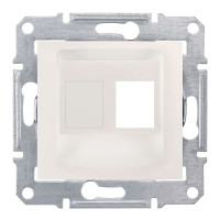 НАКЛАДКА ДЛЯ 1 МОДУЛЯ AMP/MOLEX КАТЕГОРІЇ 5e 6 UTP SEDNA СЛОНОВА КІСТКА, SDN4300623