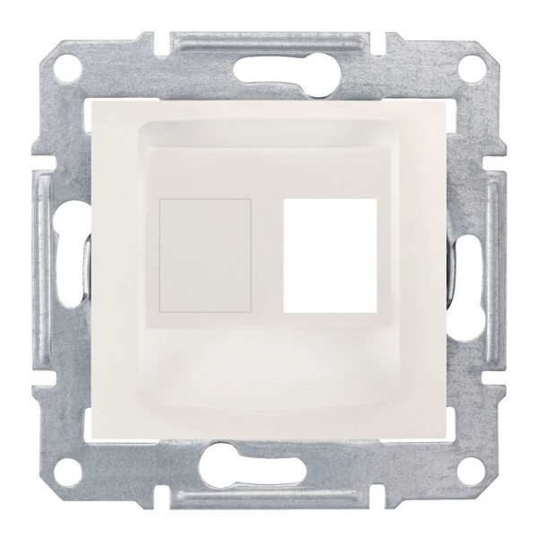 НАКЛАДКА ДЛЯ 1 МОДУЛЯ AMP/MOLEX КАТЕГОРІЇ 5e 6 UTP SEDNA СЛОНОВА КІСТКА, SDN4300623