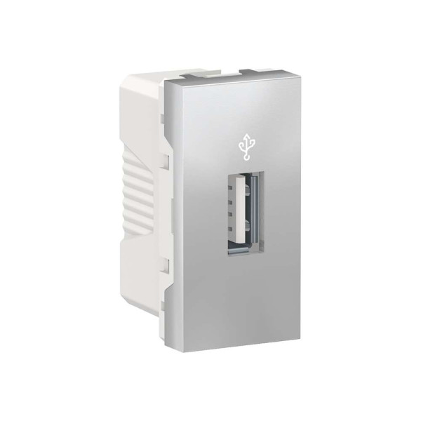 USB-коннектор 1 модуль алюміній, NU342930