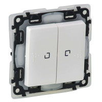 752159. Valena Life Перемикач 2 Псв Ip44 Біл