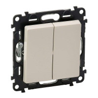 752505. Valena Life Выключатель 2-клав. СЛК