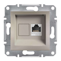 РОЗЕТКА КОМП'ЮТЕРНА RJ45 UTP КАТ.6 ASFORA БРОНЗА, EPH4700169