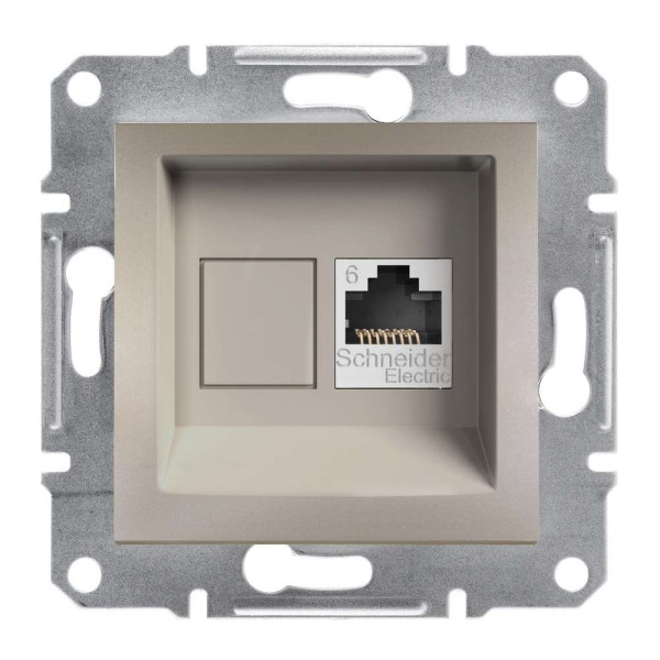 РОЗЕТКА КОМП'ЮТЕРНА RJ45 UTP КАТ.6 ASFORA БРОНЗА, EPH4700169