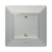 752389. Valena Life with NETATMO. Розумний беспроводовий сценарний вимикач "День/Ніч". Колір Алюміній