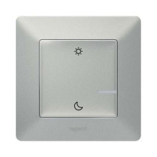 752389. Valena Life with NETATMO. Розумний беспроводовий сценарний вимикач "День/Ніч". Колір Алюміній