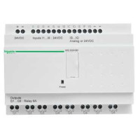 SR2E201B. Інтелектуальне логічне програмоване реле Zelio Logic 20 вх/вих, годинник,24В