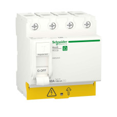 Диференційний вимикач навантаження RESI9 Schneider Electric 40 A, 100 мA, 4P, тип АС , R9R52440