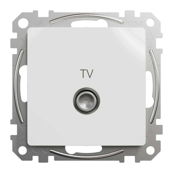 Кінцева TV розетка 4 дБ Білий Sedna Design Schneider Electric SDD111471