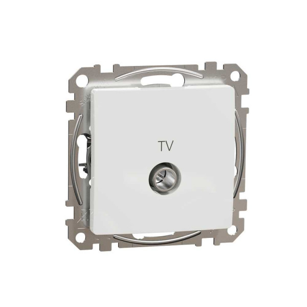 Кінцева TV розетка 4 дБ Білий Sedna Design Schneider Electric SDD111471