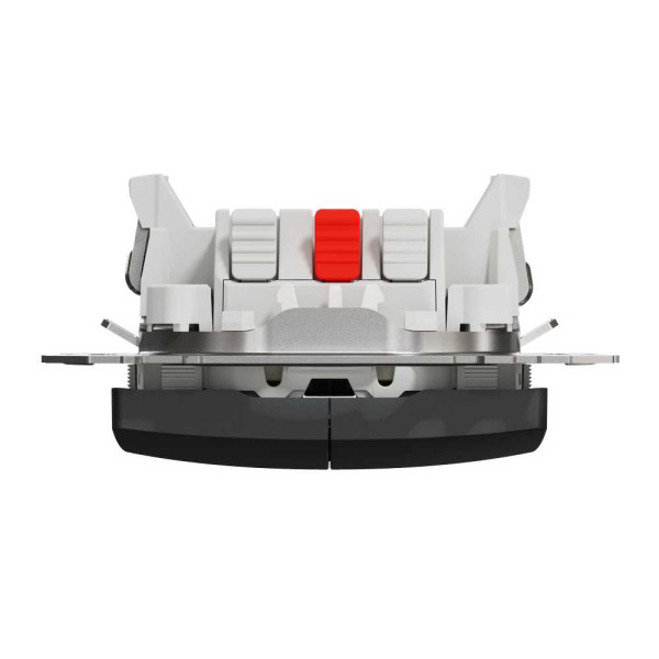 Двоклавішний вимикач з синьою LED  підсвіткою Чорний Sedna Design Schneider Electric SDD114105L