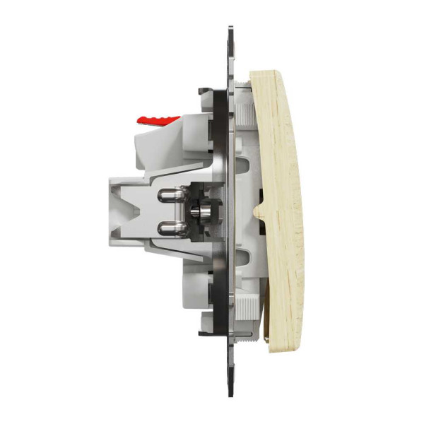 Одноклавішний вимикач, Береза, Sedna Design&Elements,SDD180101 Schneider Electric