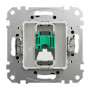 SDD181451. Компютерна розетка однопостова, роз’єм RJ45
кат. 5е UTP, Sedna Design & Elements, Венге - імітація дерева, SDD181451 Schneider Electric