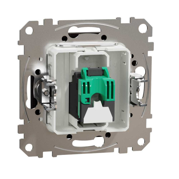 SDD181451. Компютерна розетка однопостова, роз’єм RJ45
кат. 5е UTP, Sedna Design & Elements, Венге - імітація дерева, SDD181451 Schneider Electric