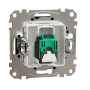 SDD181451. Компютерна розетка однопостова, роз’єм RJ45
кат. 5е UTP, Sedna Design & Elements, Венге - імітація дерева, SDD181451 Schneider Electric